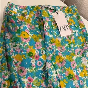 Zara Multicolor Floral Trousers